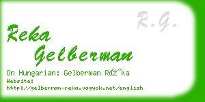 reka gelberman business card